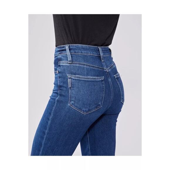 PAIGE Stella High Rise Modern Straight Leg Jeans Soleil Destructed Sz 32/14 $239 - Picture 5 of 15